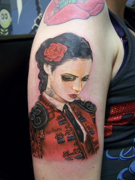 Tattoos - Viveros - Bull Fight Her - 92183